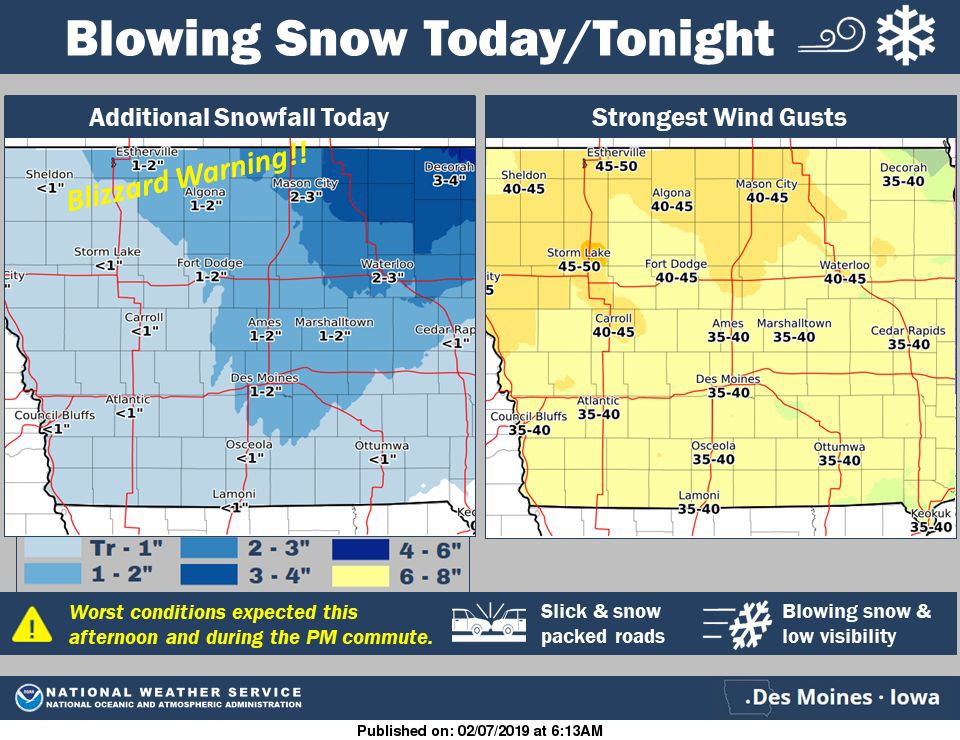 Blizzard warning